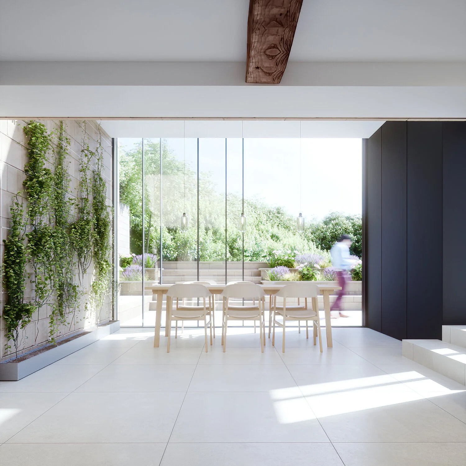 The planted garden room, rendered view