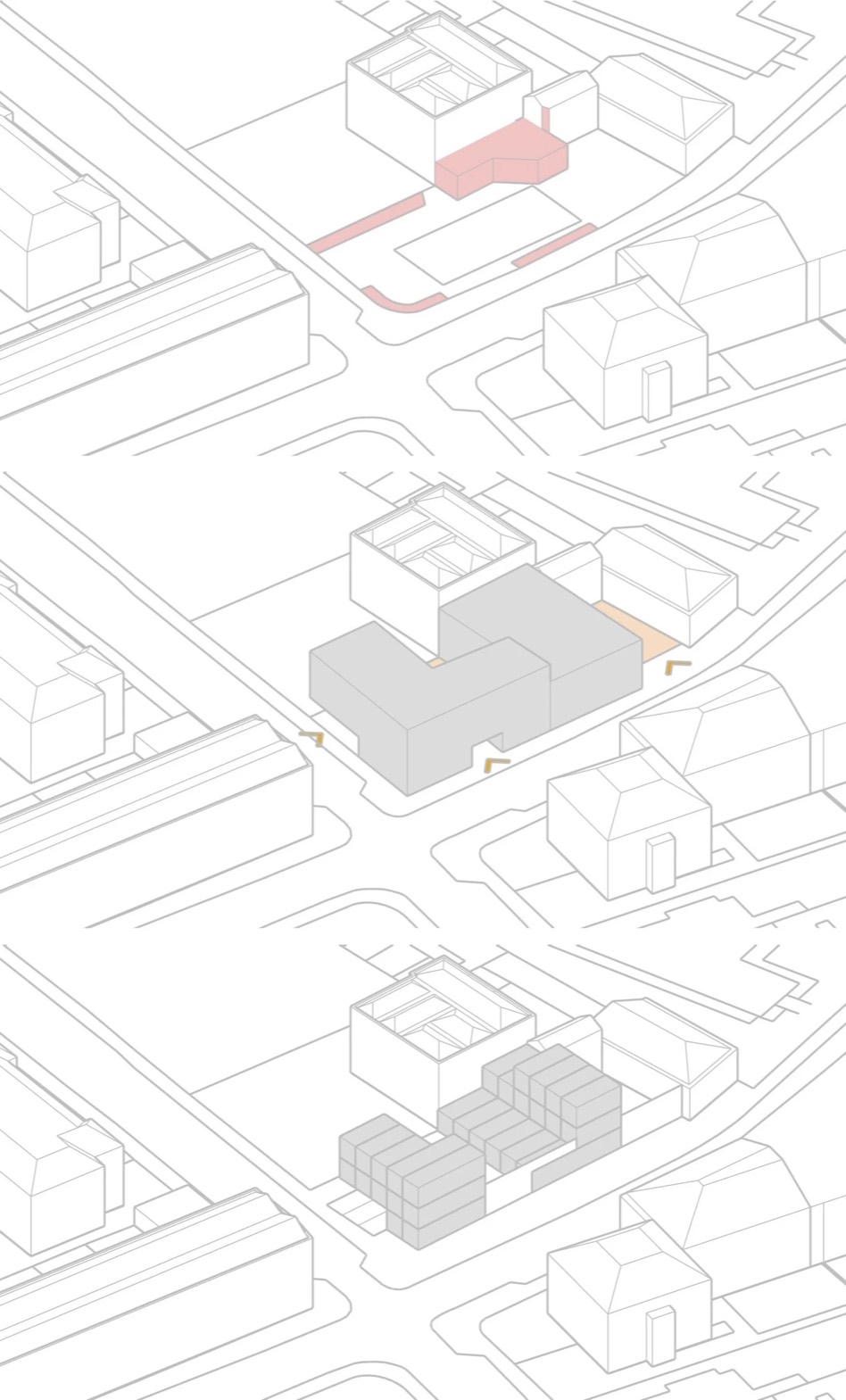 The site plan for the studios