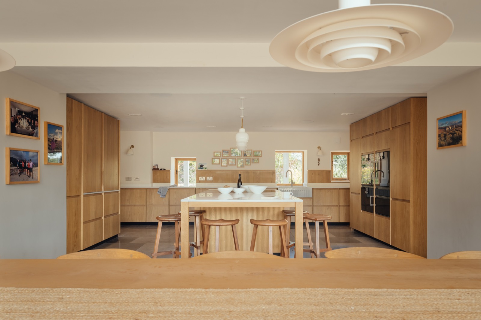 The kitchen's joinery wall