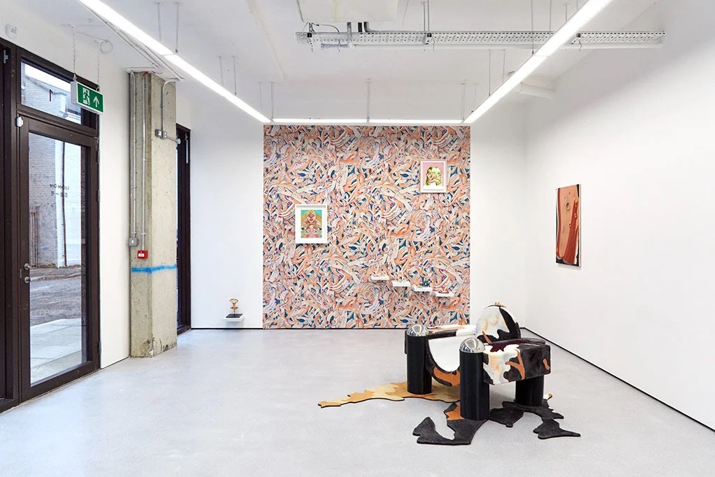 The gallery doorway between spaces