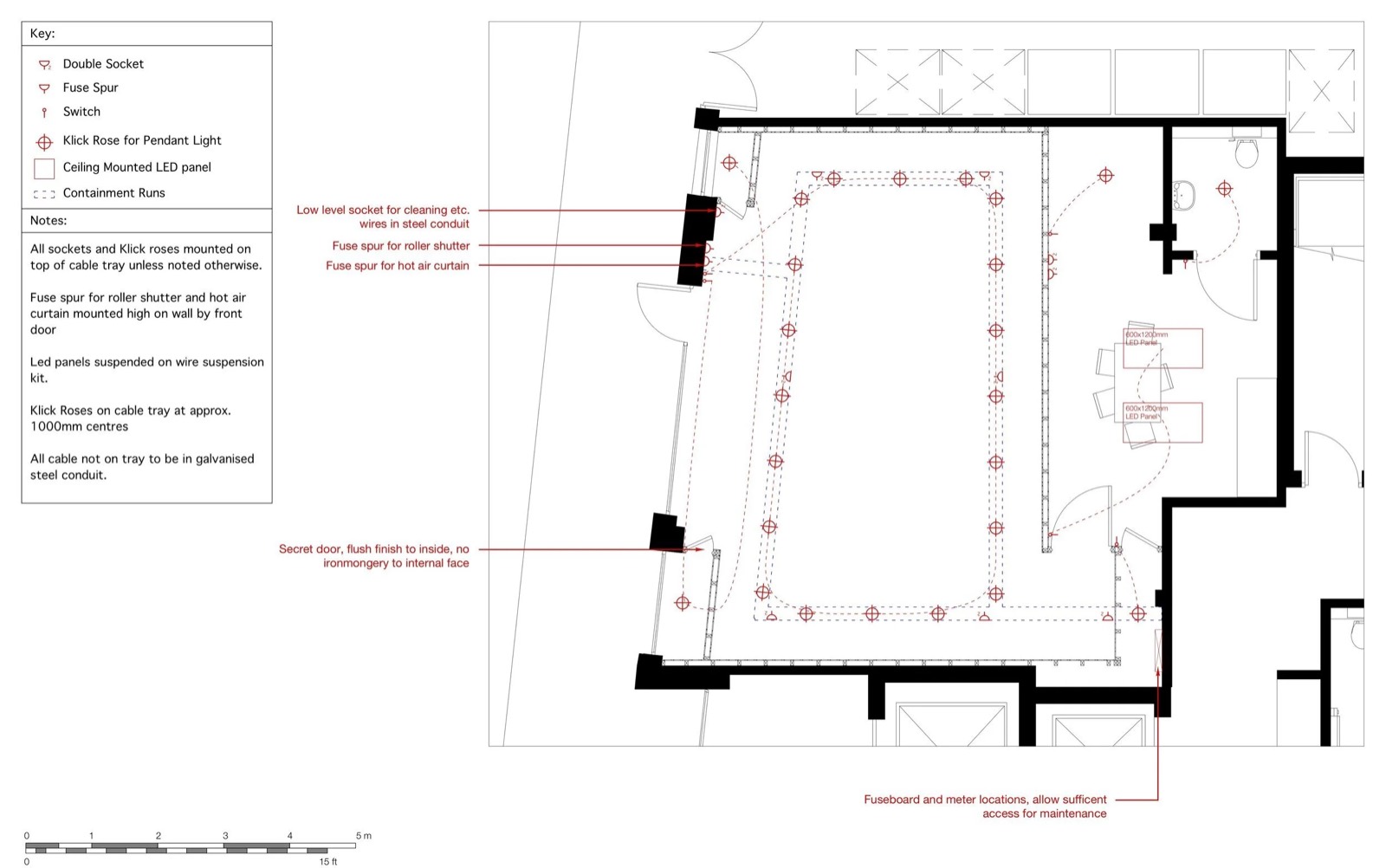 The gallery floor plan
