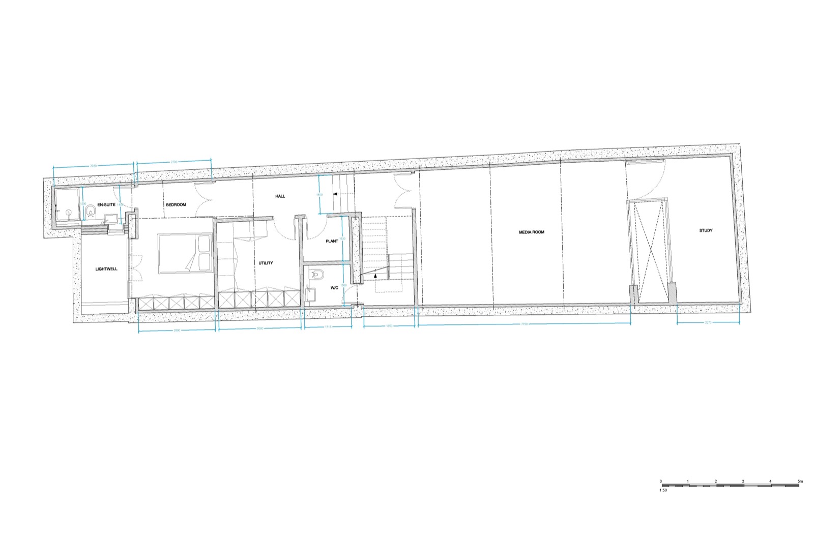 The basement plan