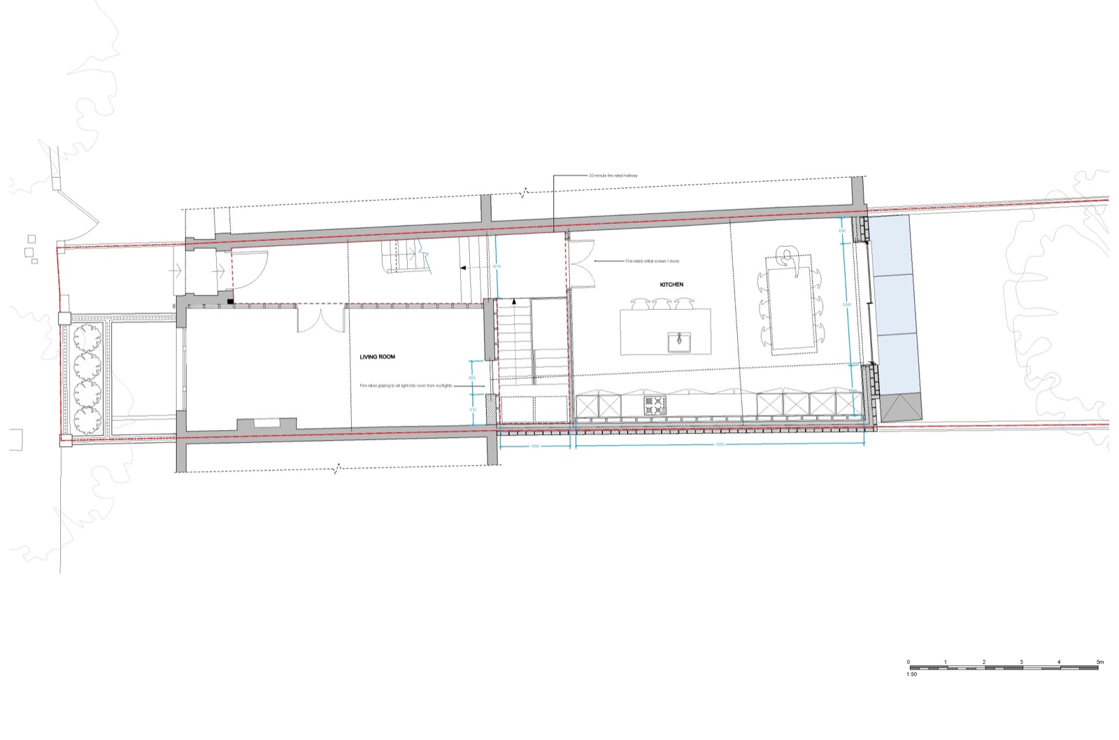 The ground floor plan