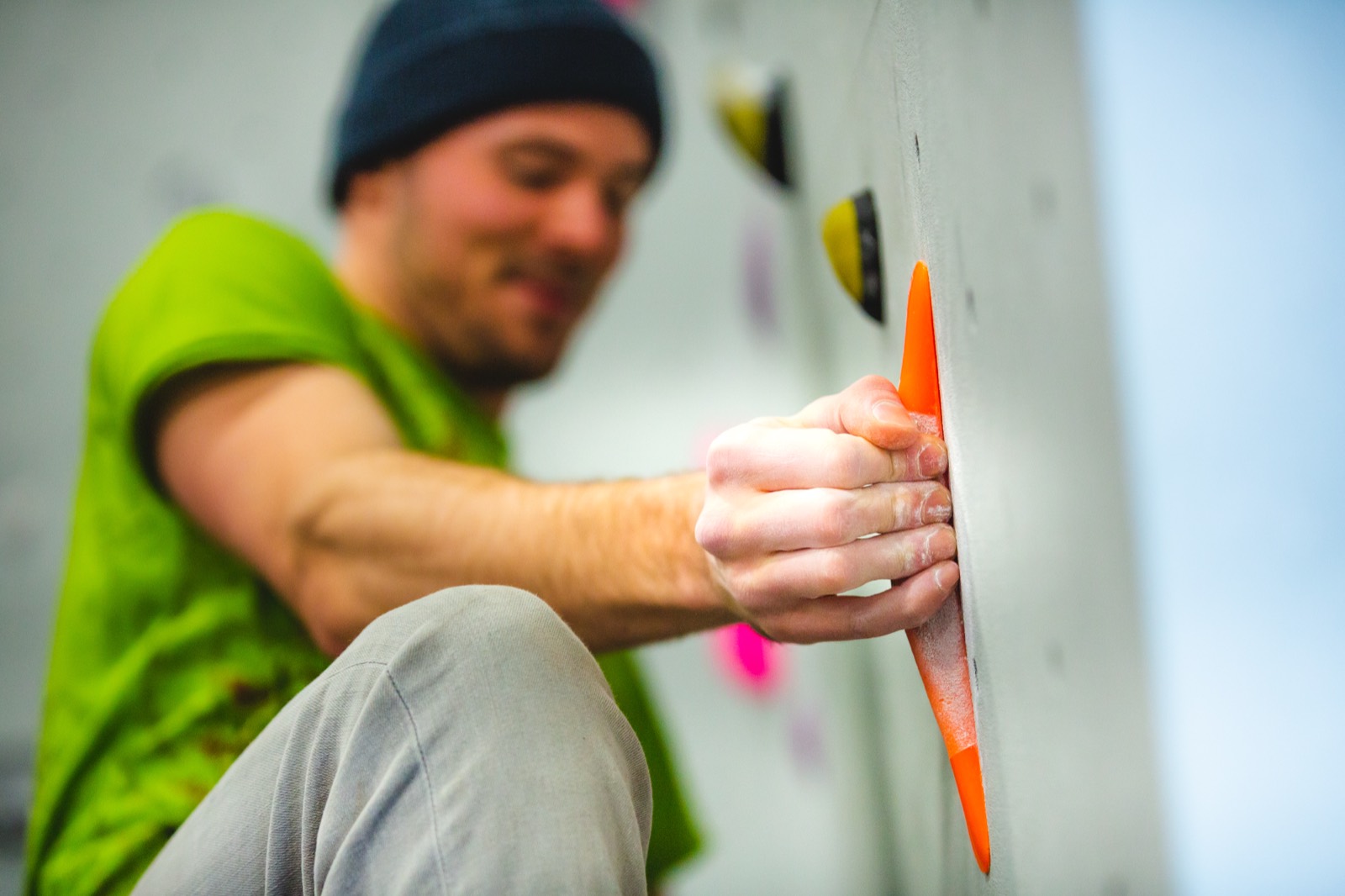 The bouldering hall