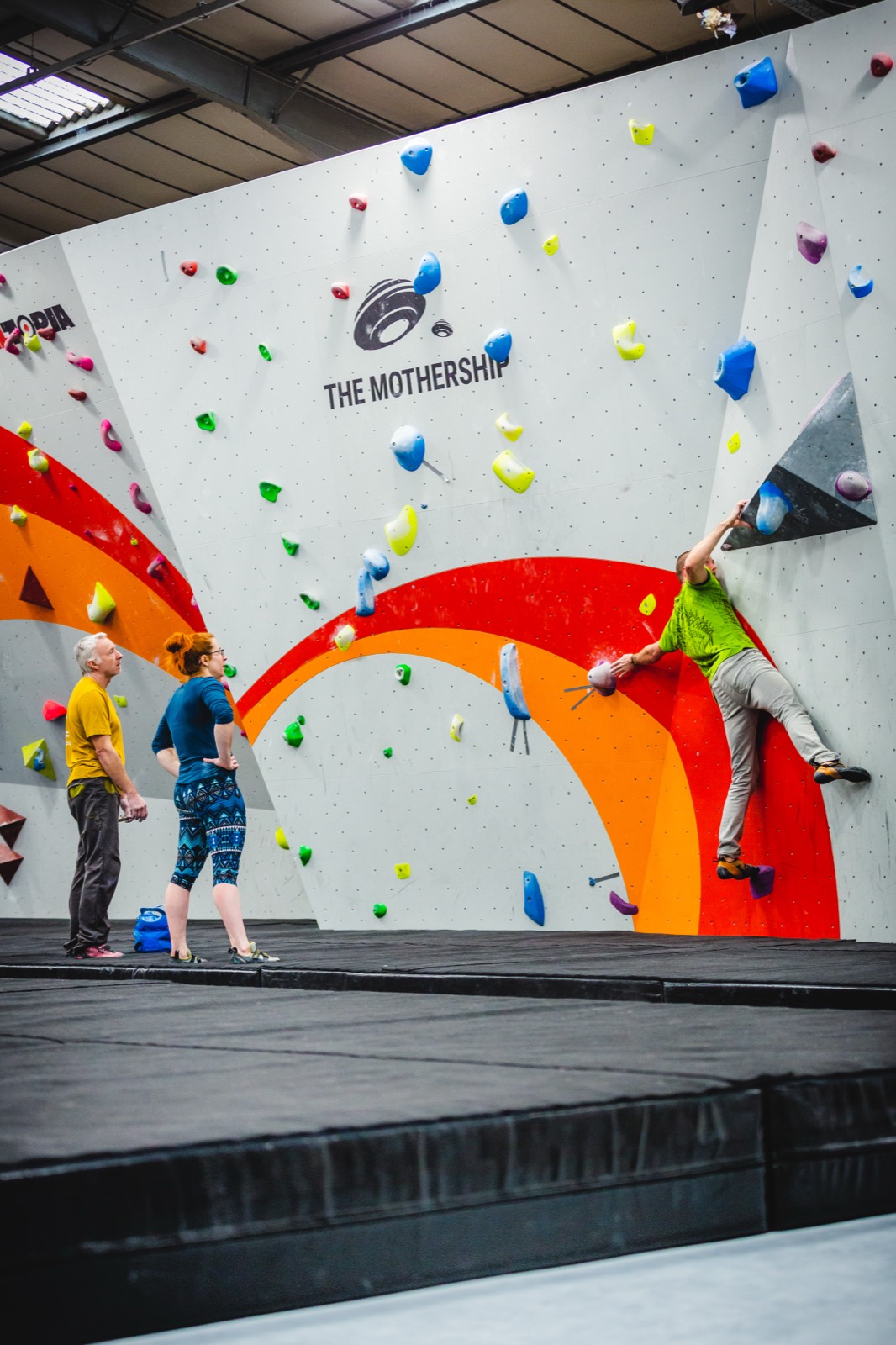 Climbing volumes and holds on the new walls